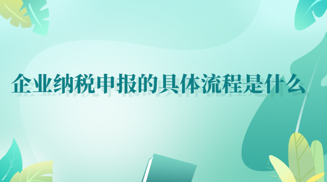 企業(yè)納稅申報流程詳細(xì)步驟(公司如何進行納稅申報流程)